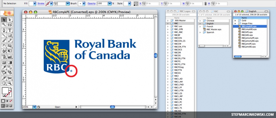 Graphic Design: putting the ® in RBC 